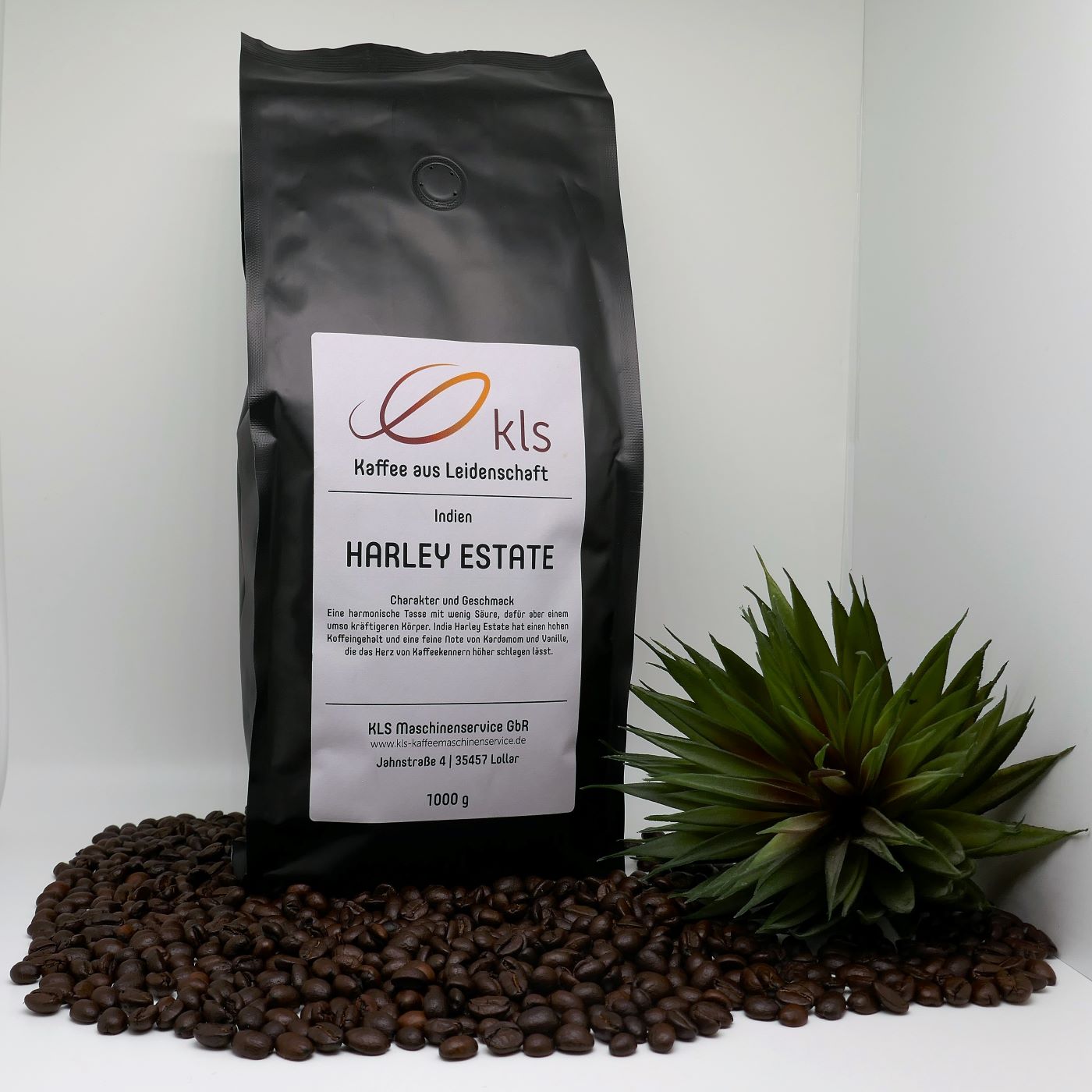 KLS Kaffeebeutel mit Kaffeebohnen